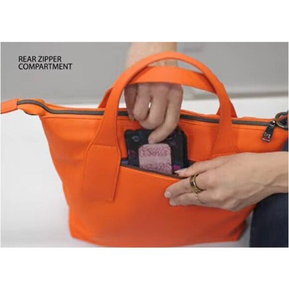 LUG Alto Matte Luxe VL (Vegan Lthr) Tote/Crossbody/Shoulder Bag/Satchel - Grey - Picture 10 of 15